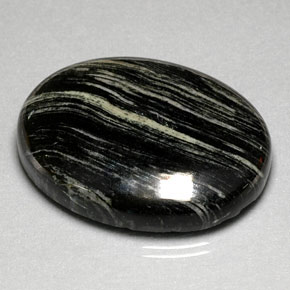 90.32캐럿 천연 멀티컬러 재스퍼, 타원형 컷, 39.1×30.1 mm, 불투명체