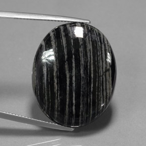 35.24캐럿 천연 다색 벽옥, 타원형 컷, 불투명체