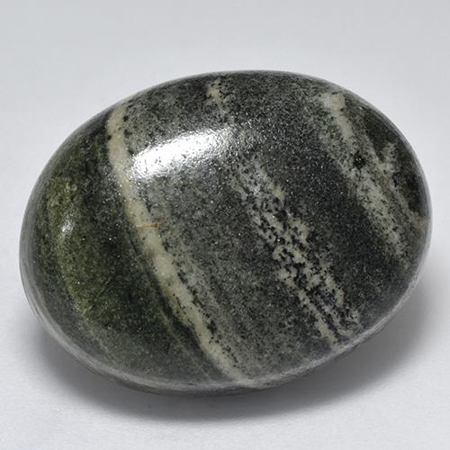 41.73캐럿 천연 멀티컬러 재스퍼, 타원형 컷, 26.3×20.4 mm, 불투명체