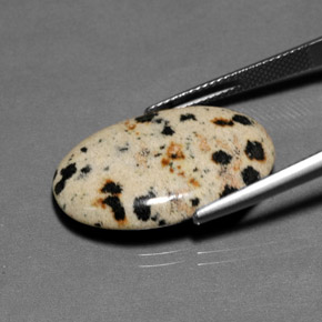 12.82캐럿 천연 다색 벽옥, 타원형 컷, 불투명체