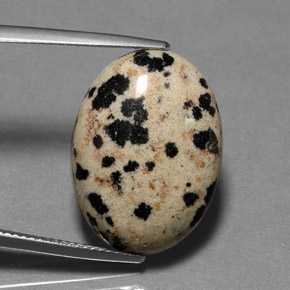 14.11캐럿 천연 멀티컬러 재스퍼, 타원형 컷, 21.5×15.6 mm, 불투명체