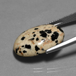 14.11캐럿 천연 멀티컬러 재스퍼, 타원형 컷, 21.5×15.6 mm, 불투명체