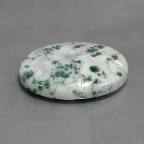 17.60캐럿 천연 멀티컬러 재스퍼, 타원형 컷, 25×18.1 mm, 불투명체