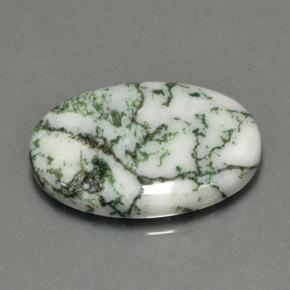 17.12캐럿 천연 다색 벽옥, 타원형 컷, 불투명체