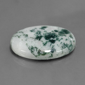 17.10캐럿 천연 다색 벽옥, 타원형 컷, 불투명체