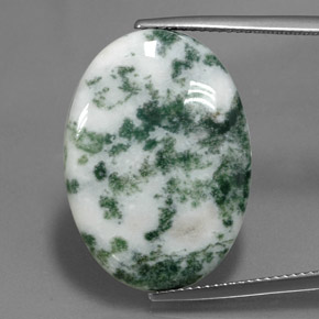 17.45캐럿 천연 멀티컬러 재스퍼, 타원형 컷, 24.9×18 mm, 불투명체