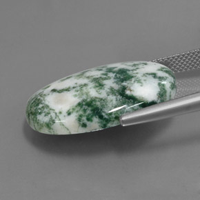 17.45캐럿 천연 멀티컬러 재스퍼, 타원형 컷, 24.9×18 mm, 불투명체