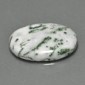16.14캐럿 천연 멀티컬러 재스퍼, 타원형 컷, 25.1×16.9 mm, 불투명체