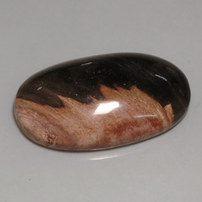 60.69캐럿 천연 멀티컬러 재스퍼, 타원형 컷, 39.1×23.9 mm, 불투명체