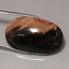 60.69캐럿 천연 멀티컬러 재스퍼, 타원형 컷, 39.1×23.9 mm, 불투명체