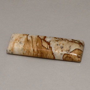 16.90캐럿 천연 멀티컬러 재스퍼, 바게트, 33×11 mm, 불투명체