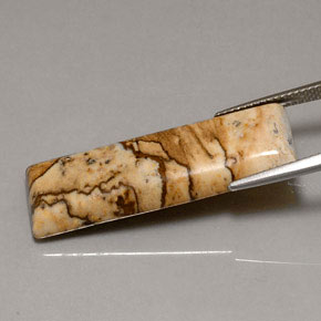 16.90캐럿 천연 멀티컬러 재스퍼, 바게트, 33×11 mm, 불투명체