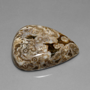 41.91캐럿 천연 멀티컬러 재스퍼, 배 모양, 31.2×25 mm, 불투명체