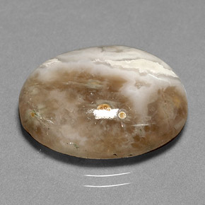 14.72캐럿 천연 멀티컬러 재스퍼, 투명한, 20.3×15.4 mm, 투명/반투명