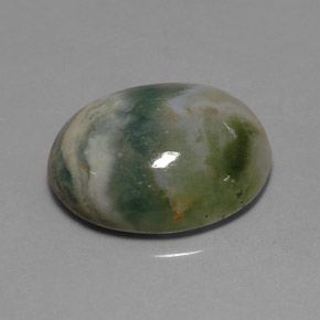 9.17캐럿 천연 멀티컬러 재스퍼, 투명한, 16.7×12.3 mm, 투명/반투명