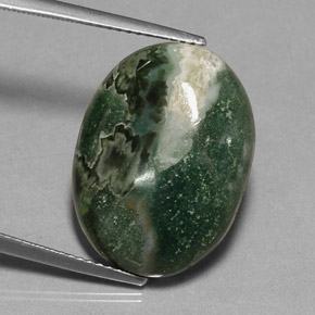 13.88캐럿 천연 멀티컬러 재스퍼, 타원형 컷, 20.2×15.2 mm, 불투명체