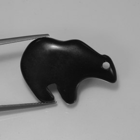 21.09캐럿 천연 검은색 벽옥, 멋진 모양, 불투명체