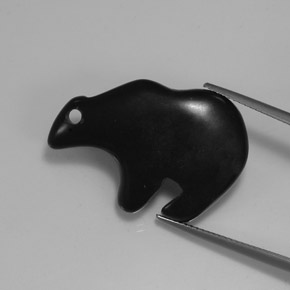 21.09캐럿 천연 검은색 벽옥, 멋진 모양, 불투명체