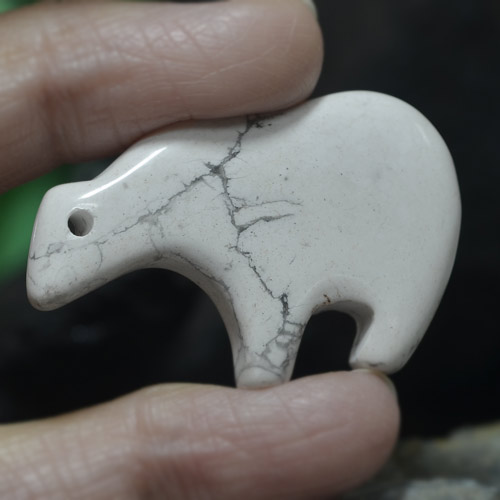 51.57캐럿 천연 여러 가지 빛깔의 흰색 재스퍼, 멋진 모양, 38.3×24 mm, 불투명체
