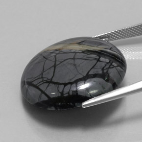 30.49캐럿 천연 다색 벽옥, 라운드 컷, 불투명체