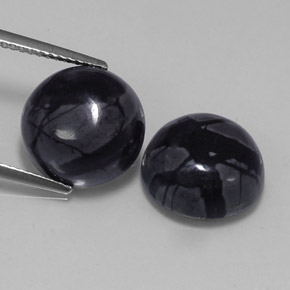 캐럿 천연 다색 벽옥 보석, 라운드 컷, 불투명체