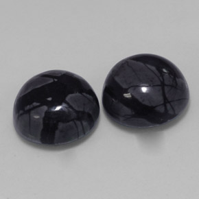 캐럿 천연 다색 벽옥 보석, 라운드 컷, 불투명체