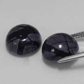 캐럿 천연 다색 벽옥 보석, 라운드 컷, 불투명체