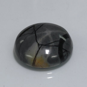 18.77캐럿 천연 멀티컬러 재스퍼, 라운드 컷, 19.59 mm, 불투명체
