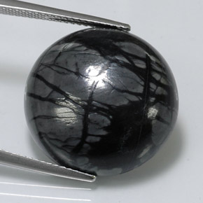 20.62캐럿 천연 멀티컬러 재스퍼, 라운드 컷, 19.86 mm, 불투명체