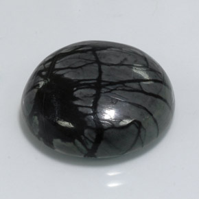 20.62캐럿 천연 멀티컬러 재스퍼, 라운드 컷, 19.86 mm, 불투명체