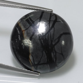 20.85캐럿 천연 멀티컬러 재스퍼, 라운드 컷, 20.00 mm, 불투명체