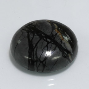 19.32캐럿 천연 멀티컬러 재스퍼, 라운드 컷, 19.60 mm, 불투명체