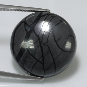 19.71캐럿 천연 멀티컬러 재스퍼, 라운드 컷, 20.12 mm, 불투명체