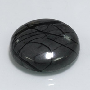 19.71캐럿 천연 멀티컬러 재스퍼, 라운드 컷, 20.12 mm, 불투명체