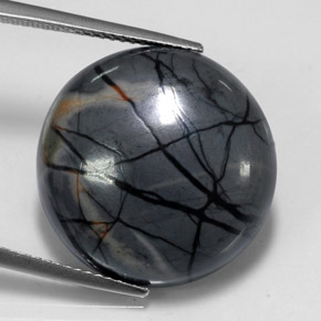 20.26캐럿 천연 다색 벽옥, 라운드 컷, 불투명체