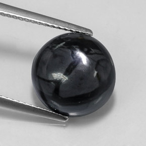 5.80캐럿 천연 다색 벽옥, 라운드 컷, 불투명체