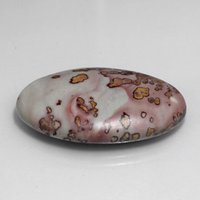 32.70캐럿 천연 멀티컬러 재스퍼, 타원형 컷, 32.5×22.3 mm, 불투명체