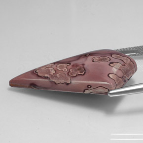 30.77캐럿 천연 멀티컬러 재스퍼, 멋진 모양, 36.6×26.8 mm, 불투명체