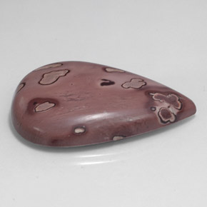 41.12캐럿 천연 멀티컬러 재스퍼, 배 모양, 36.6×25.5 mm, 불투명체