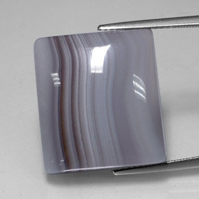 25.67캐럿 천연 멀티컬러 재스퍼, 바게트, 19.8×17.7 mm, 투명한