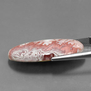 34.11캐럿 천연 멀티컬러 재스퍼, 타원형 컷, 38.2×20.1 mm, 불투명체