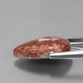 10.75캐럿 천연 멀티컬러 재스퍼, 배 모양, 19.8×14.7 mm, 불투명체