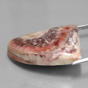 33.30캐럿 천연 멀티컬러 재스퍼, 멋진 모양, 28.7×21.3 mm, 불투명체