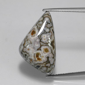 16.27캐럿 천연 멀티컬러 재스퍼, 멋진 모양, 23×13.2 mm, 불투명체