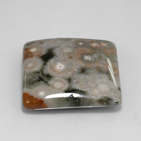 23.39캐럿 천연 멀티컬러 재스퍼, 스퀘어, 21.7×21.7 mm, 불투명체