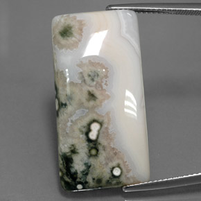 24.14캐럿 천연 멀티컬러 재스퍼, 바게트, 29.6×14.8 mm, 불투명체
