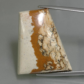 37.65캐럿 천연 멀티컬러 재스퍼, 멋진 모양, 28.2×23.8 mm, 불투명체