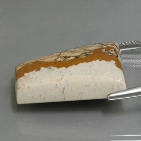 37.65캐럿 천연 멀티컬러 재스퍼, 멋진 모양, 28.2×23.8 mm, 불투명체