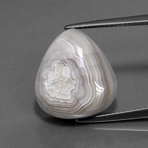 10.91캐럿 천연 다색 벽옥, 배 모양, 불투명체