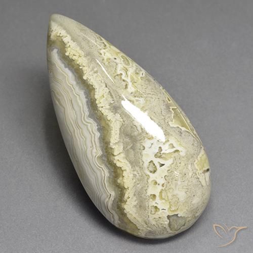 30.27ct 자연스러운 다색 벽옥, 배 모양, 불투명체
